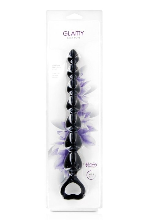 Zmysłowy pręt analny BACK LOVE Black Medium