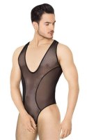 Męskie body SoftLine 4609 – czarne, rozmiar XL