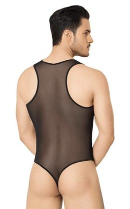 Męskie body SoftLine 4609 – czarne, rozmiar XL