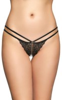 Koronkowe Stringi G-String 2495 - czarne, M/L