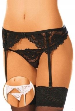 Zmysłowy pas do pończoch 3309 - czarny S/M