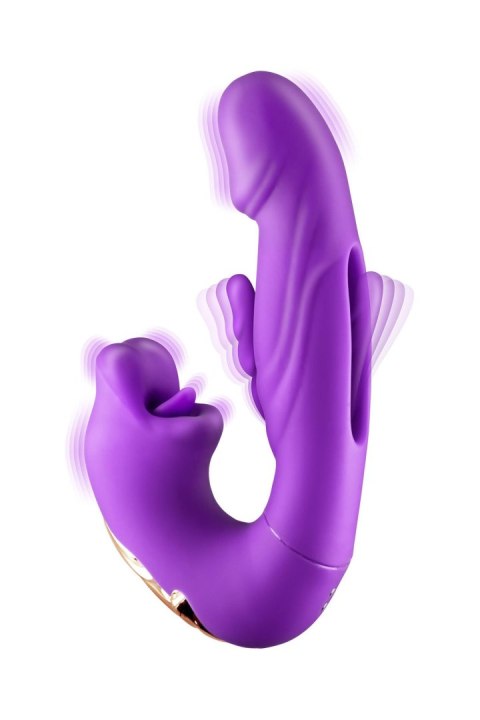 Kissy 3-w-1 Fioletowy Wibrator Króliczek