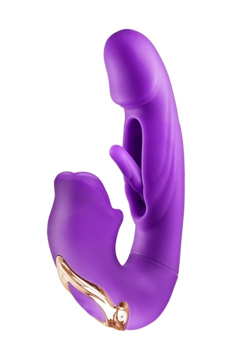 Kissy 3-w-1 Fioletowy Wibrator Króliczek