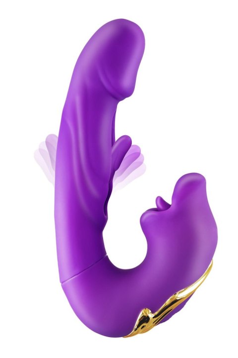 Kissy 3-w-1 Fioletowy Wibrator Króliczek