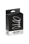 Locked Chain Torc 45 mm – Stalowy Pierścień na Penisa i Jądra