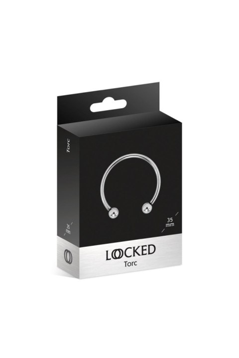 LOCKED Torc: Erotyczny Pierścień ze Stali Nierdzewnej 35 mm (Rozmiar T2)