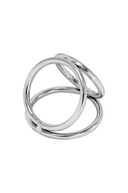 Potrójny Pierścień Erekcyjny LOCKED ze stali szlachetnej 45/32/37 mm