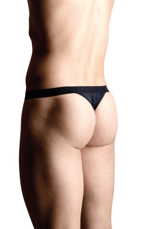 Męskie stringi "Police" 4490 - czarne S/L