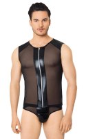 Zmysłowy Męski Komplet: Koszulka i Szorty 4606 - Czarny M/L