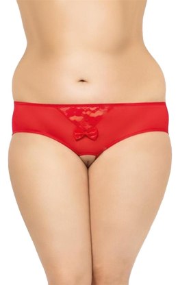Zmysłowe Stringi Plus Size 2466 - Czerwone 2XL