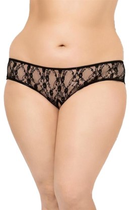 Stringi Plus Size 2472 – czarne XL