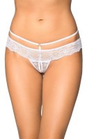 Koronkowe Stringi 2475 – Białe S/M
