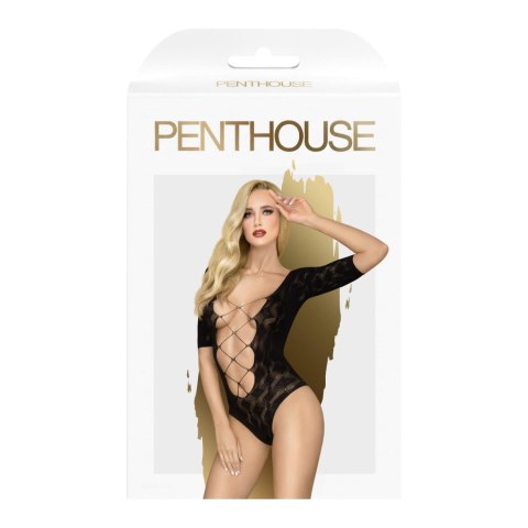 Body Penthouse Salute Me Teddy, czarne XL