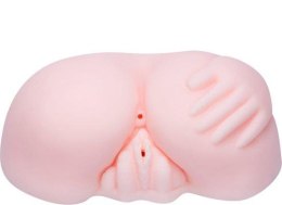 Cielisty Masturbator Wibrujący XXL 'Podwójna Przyjemność' (2.2 kg)