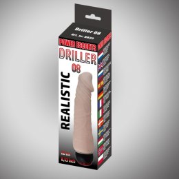 Driller 08 – Realistyczny Wibrator Cielisty z Intensywnymi Wibracjami, 22 cm