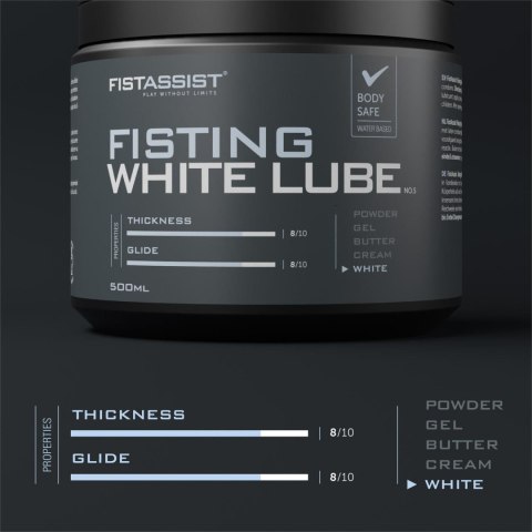 Fist Assist: Luksusowy Biały Lubrykant do Fistingu 500ml