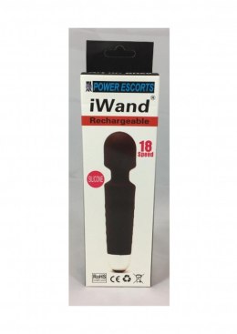 Iwand Czarny – Akumulatorowy Masażer Silikonowy 18 Wibracji