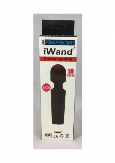 Iwand Czarny – Akumulatorowy Masażer Silikonowy 18 Wibracji