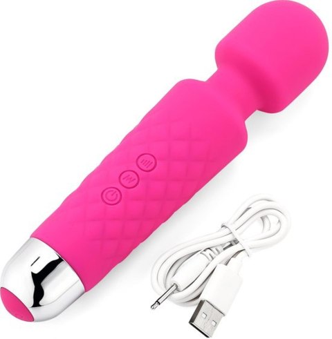 Iwand: Akumulatorowy Silikonowy Masażer Bodywand – Różowy, Fioletowy, Czarny