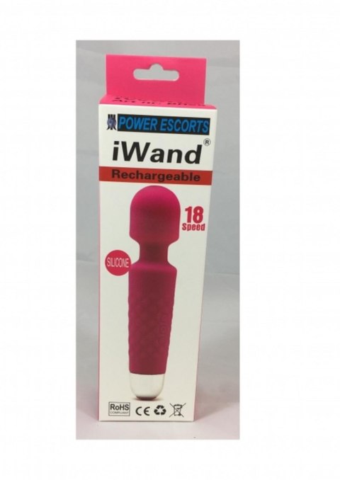 Iwand: Akumulatorowy Silikonowy Masażer Bodywand – Różowy, Fioletowy, Czarny