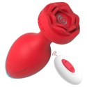 Ekskluzywny Wibrujący Plug Analny z Pilotem – Zmysłowa Róża – 10 Funkcji, Ładowany USB