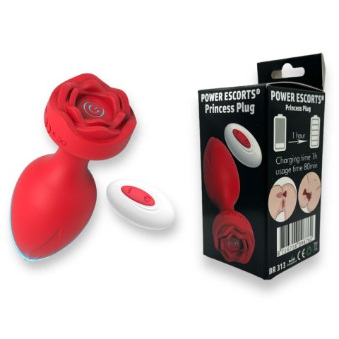 Ekskluzywny Wibrujący Plug Analny z Pilotem – Zmysłowa Róża – 10 Funkcji, Ładowany USB