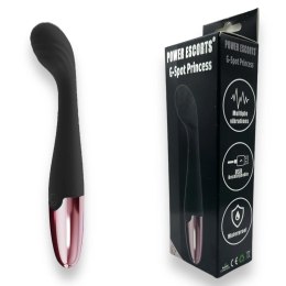 Power Escorts - G Spot Princess Black - Luksusowy Silikonowy Wibrator Punktu G 18 cm