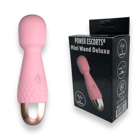 Power Escorts - Luksusowy Mini Masażer Różdżka Silikonowa - 11,6 cm