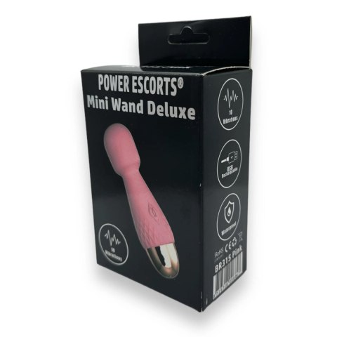 Power Escorts - Luksusowy Mini Masażer Różdżka Silikonowa - 11,6 cm