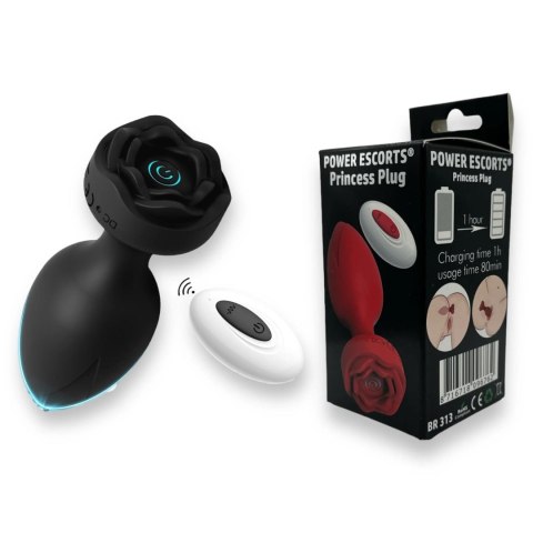 Wibracyjny Korek Anany Princess – Zdalnie Sterowany, 10 Funkcji, Ładowany USB, Czarny