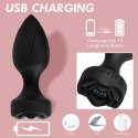 Wibracyjny Korek Anany Princess – Zdalnie Sterowany, 10 Funkcji, Ładowany USB, Czarny