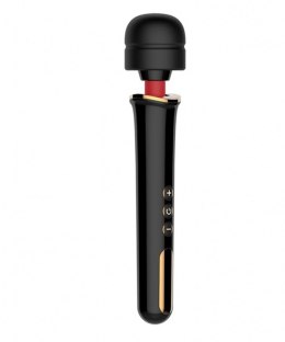 Luksusowy masażer różdżkowy Powerwand Gold Black XXL – 12 trybów intensywności
