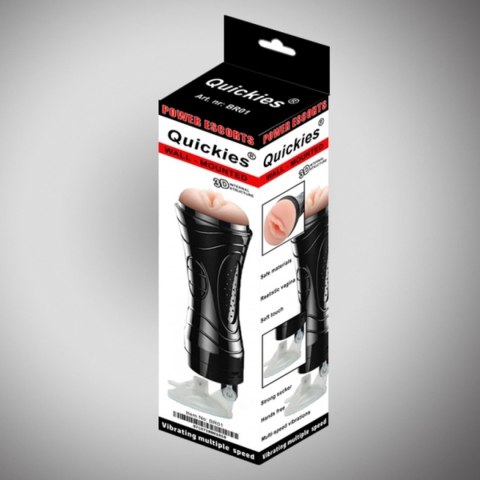 Quickies Black – Wibrujący Masturbator Ścienny