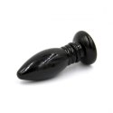 Elegancki czarny korek analny 'Rocket Drill' – 8,7 cm