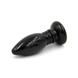 Elegancki czarny korek analny 'Rocket Drill' – 8,7 cm