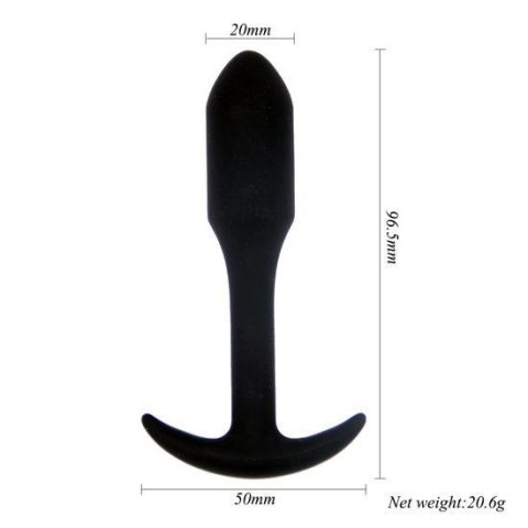 Korek analny Rocket Drill – Czarny, 9,6 cm