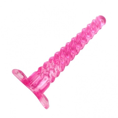 Potężny Fioletowy Plug Analny 'Wiertło Rakiety' - 16 cm