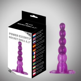 Rakietowy Plug Analny XXL w Kolorze Purpury, 16 cm