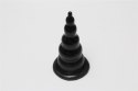 Potężny Anal Plug 'Rocket Drill' – Czarny, 18,5 cm