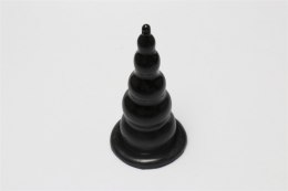 Potężny Anal Plug 'Rocket Drill' – Czarny, 18,5 cm