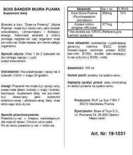 Bois Bande – Eliksir Potencji dla Mężczyzn 100 ml