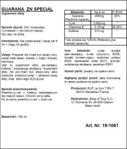 Guarana ZN 100 ml – Eliksir dla Niewyczerpanej Energii Seksualnej