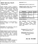 Stymulujący Suplement Diety Hot Sex dla Mężczyzn 20 ml