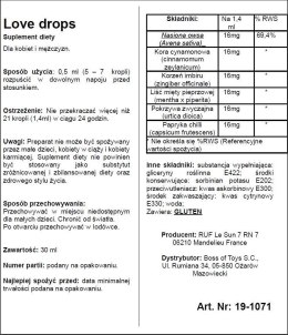 Love Drops – Eliksir Pożądania dla Dwojga 20 ml