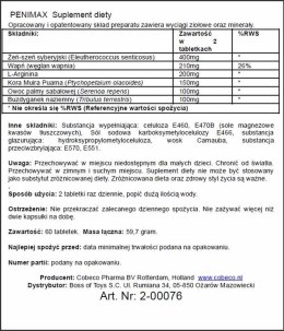 PENIMAX LAVETRA – Suplement dla Mężczyzn na Potężną Erekcję i Powiększenie Penisa (60 sztuk)