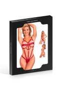 Regulowany Body Harness – Kusząca Czerwień