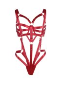 Regulowany Body Harness – Kusząca Czerwień