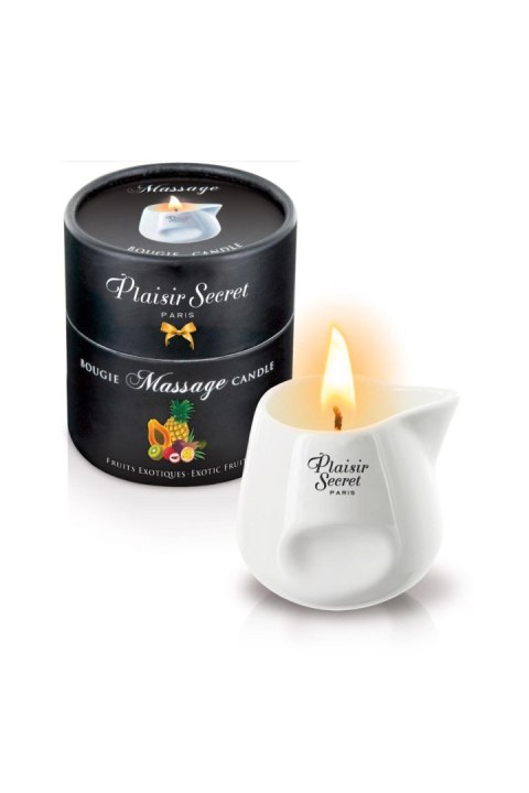 Plaisir Secret: Świeca do Masażu o Zapachu Egzotycznych Owoców 80 ml