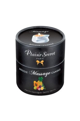 Plaisir Secret: Świeca do Masażu o Zapachu Egzotycznych Owoców 80 ml