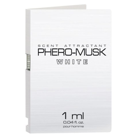 PHERO-MUSK WHITE: Feromony Męskie w Eleganckiej Fiolce 1ml